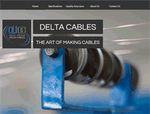 Tablet Screenshot of delta-cables.com